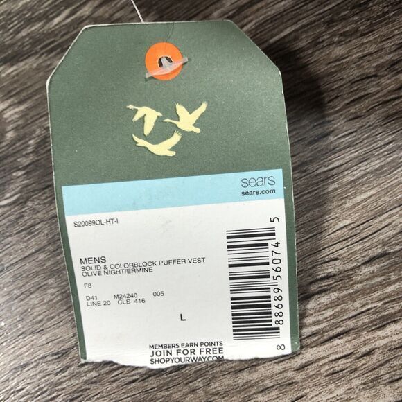 Outdoor Life‎ Vest Mens Size Large Brown Green Full Zip Hunting Fishing Pockets - Picture 12 of 12